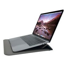 13인치 15인치 노트북 가죽 파우치 슬리브, 스노우화이트