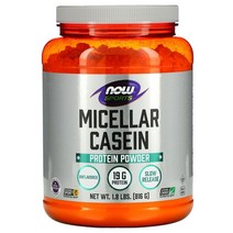 나우푸드 Sports 미셀라 카제인 프로틴 파우더 무맛 816g(1.8lbs), 3병, 816g