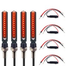 LED 오토바이 방향 지시등 혼다 xr 250 cb 500x transalp 650 dax vfr800 nc 700s 400 sf 실버 윙, 08 ZXD-006-HON-4PCS-000