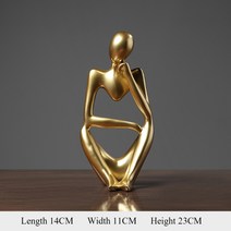 거실 실내 인테리어 장식 소품 도자기 스탠드생각하는 사람 동상 추상 그림 조각 악세사리 사무실 동상 홈 조각 축제 선물, j, 협력사