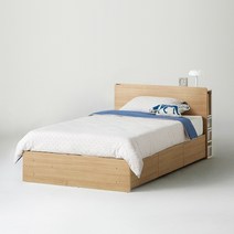 [1월 포토상품평 이벤트] 한샘 아임빅 수납침대 SS 슬림수납헤드형 (컬러8종 매트별도), 침대색상:B형: (헤드)메이플/(하부)메이플(B)