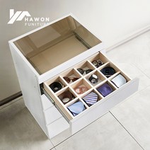 하원가구 덴버 드레스룸 550 아일랜드 서랍장, 화이트