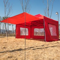 베이직3x4.5 캐노피천막 캠핑천막 감성천막 포장마차 야외천막 접이식천막, B민자풀 3X4.5 진청