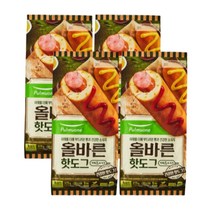 올바른핫도그 75g 5입x4봉 총20개