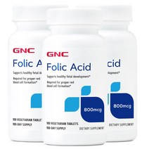 지앤씨 엽산 800mg 100정 x3, 단품