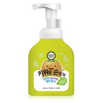 해피바스 키위랑 손씻자 버블핸드워시, 250ml, 6개