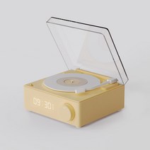 CD 플레이어 선물 레트로 블루투스 디자인 감성, 크림 옐로우