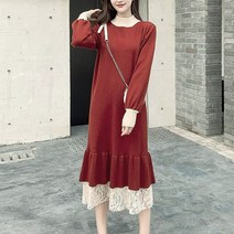 투톤 레이스프릴 원피스 20대 여친룩 데일리 청순코디