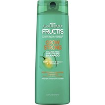 로레알 가르니에 프럭티스 그로우 스트롱 포티파잉 샴푸 사과 추출물 앤 세라마이드, 1개, 370ml