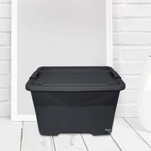폴포 모던베이직 차콜 리빙박스 55L, 1개