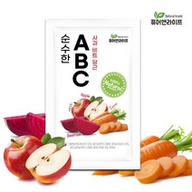 순수한 ABC쥬스 사과 비트 당근즙 100ml 80포 알뜰포장, 순수한 ABC쥬스 80포