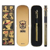 만년필잉크 병잉크mampg 금속 선물 상자가있는 우아한 금속 만년필 세트 0.38mm, 원피스 골드, 만약