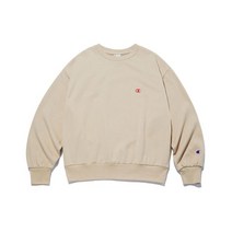 챔피온 ASIA 여성 French Terry 볼륨소매 논기모 스웨트셔츠 LIGHT BEIGE CKTS2E678I1