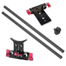 SLR 카메라 팔로우 포커스 지원 렌즈 리그 스탠드 브래킷 15mm 막대 25cm 40cm 탄소 섬유 막대 클램프 레일 블록 마운트 스튜디오 세트, 40cm 막대 콤보 A