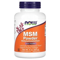 나우푸드 식이유황 MSM 파우더 가루 분말 8온즈 227 g, 226.8 g 강철체력