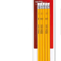 HB연필 5자루 연필 샤프 몽땅 삼각 각인 미술 이름 목공