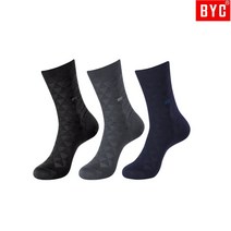 BYC 남성용 패션양말 자수양말 10족
