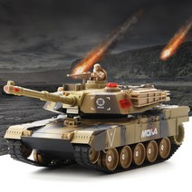 무선 RC카 대형 탱크 조종 리모콘 오프로드 카모 조종차, D.45cm 늘리기 적 + 표준배합[일조 충전지]+리모