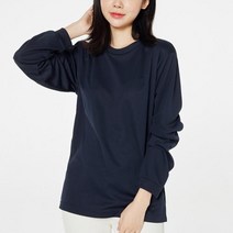 여성의류 티 셔츠 라운드 긴팔 코디 여자 S2l 데일리 기본 베이직 심플
