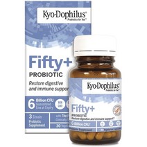 쿄릭 Kyo-Dophilus 피프티+ 프로바이오틱 60억 CFU 베지테리안 캡슐 글루텐 프리 무설탕, 30개입, 1개