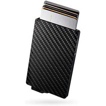 여권 지갑 케이스 zepirion quick wallet 신용 카드 스키밍 방지 자기 방지 슬라이드식 슬림 얇은 알루미늄 맨즈 레이디스(머니 클립 없음) 일본 직배송, 탄소 모델