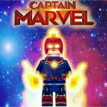 레고호환 어벤져스 20버전 캐릭터 시리즈, 제품185)어벤져스 캡틴마블