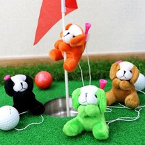 JUW7D1E76 골프숏티 골프롱티 샤프트 꽂이 악세사리 골프용품 인형 골프티 필드 무저항 골프자석티 장착 홀더 강아지, 영도매 그린