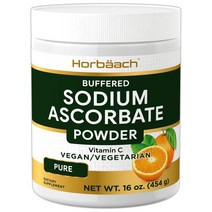 Horbaach Sodium Ascorbate Vitamin C 호바크 아스코르빈산나트륨 비타민씨 454g, 1팩