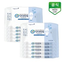 깨끗한나라 닥터비데 화장실용물티슈 휴대용 10매, 10팩