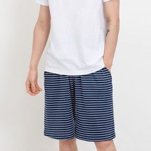 국산 남자 스트라이프 홈웨어 밴딩 반바지 YAN-8ZZ