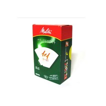 아트박스/메가커피 메리타 아로마 여과지(필터) 화이트 1X1 (1~2용) 100장, 본품