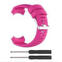 호환밴드 순토 코어 alu 용 시계 밴드 스트랩 순토 코어 alu 스마트워치 액세서리 용 블랙 교체 용 실리콘 밴드, 분홍색