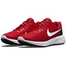 나이키 Revolution 6 NN DC3728600 남자의 땅/달리기 운동화 : Red X White