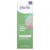Life-flo 액상 요오드 플러스 요오드화 칼륨 & 요오드 함유 무맛 59ml(2fl oz), 592정