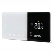 Tuya WiFi 스마트 라이프 서모 스탯 전기 바닥 난방 물/가스 보일러 온도 리모트 컨트롤러 Google 홈 Alexa, 01 라이트 그레이_02 GA  (WITH WIFI)