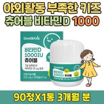 성장기 비타민 D 부족증상 1000IU 맛있는 뼈건강 젤리 온가족 패밀리 영양제 키즈 어린이 유아 아기 아가 초등생 여아 남아 구미 디 활성 D3 하루 권장량 데일리 하루
