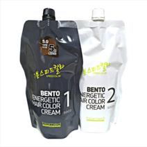 바이오메드 벤토나이트 에너제틱 헤어칼라 크림 500g /7분 스피드 새치염색, 1.0 블랙