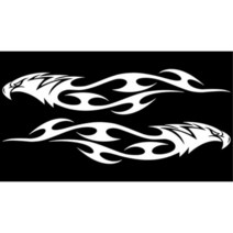 자동차 꾸미기 기스가리기 스티커 독수리 바이크 카니발KA4 트렁크옆 컨트리맨 벤츠 제네시스 k5 코란도C 더넥스트스파크 긁힘감추기 캐스퍼 조수석문, 화이트