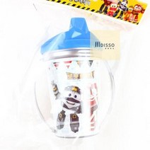 스텐컵 로봇트레인 실리콘 스텐 빨대컵 중 손잡이 5EA