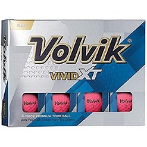 Volvik Vivid XT Golf Balls Matte Pink (One Dozen), 분홍색