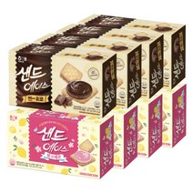 해태제과 샌드에이스 초코 204g + 핑크레몬 204g, 4set