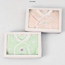 [압소바 출산 및 용품] (쌍둥이출산선물)미랠리배내슈트 2세트(23여름신상품) IAYB10127, 없음