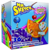Mr Sketch 2003992 향기로운 세탁 마커 끌 팁 분류 색상 36 카운트, 상세페이지 참조