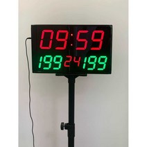 스코어보드 전자 득점판 스탠드형 농구경기 점수판, 충전4인치 199점 43x26cm 스탠드