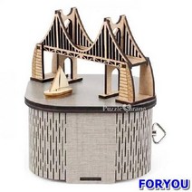 ForU160 오르골 목재 입체퍼즐 영공방 부산 광안대교 퍼즐 3D입체퍼즐 3D퍼즐