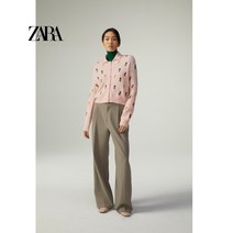 ZARA 자라 캐롯 자수 니트 자켓