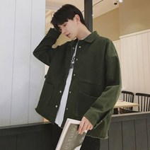 남자 구제스타일 자켓 가벼운 봄자켓 면자켓 2색 _ 256589EA
