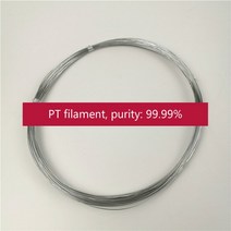 PH메다 PH측정기 백금 와이어 전극 전기 영동 셀 양극 화염 색 반응 순도, 0.1mmx50cm