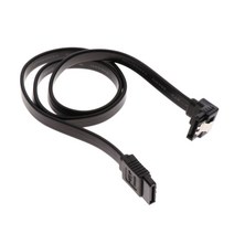 데이터 케이블 SATA III 6.0Gbps 케이블 2-직렬 드라이브 직렬 90, 0.5M, 블랙, 구리 코어