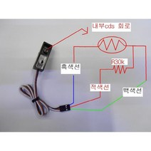 I-ROBO 광센서모듈 CDS 최대200K옴~최소1K옴 PVC BOX, 1개